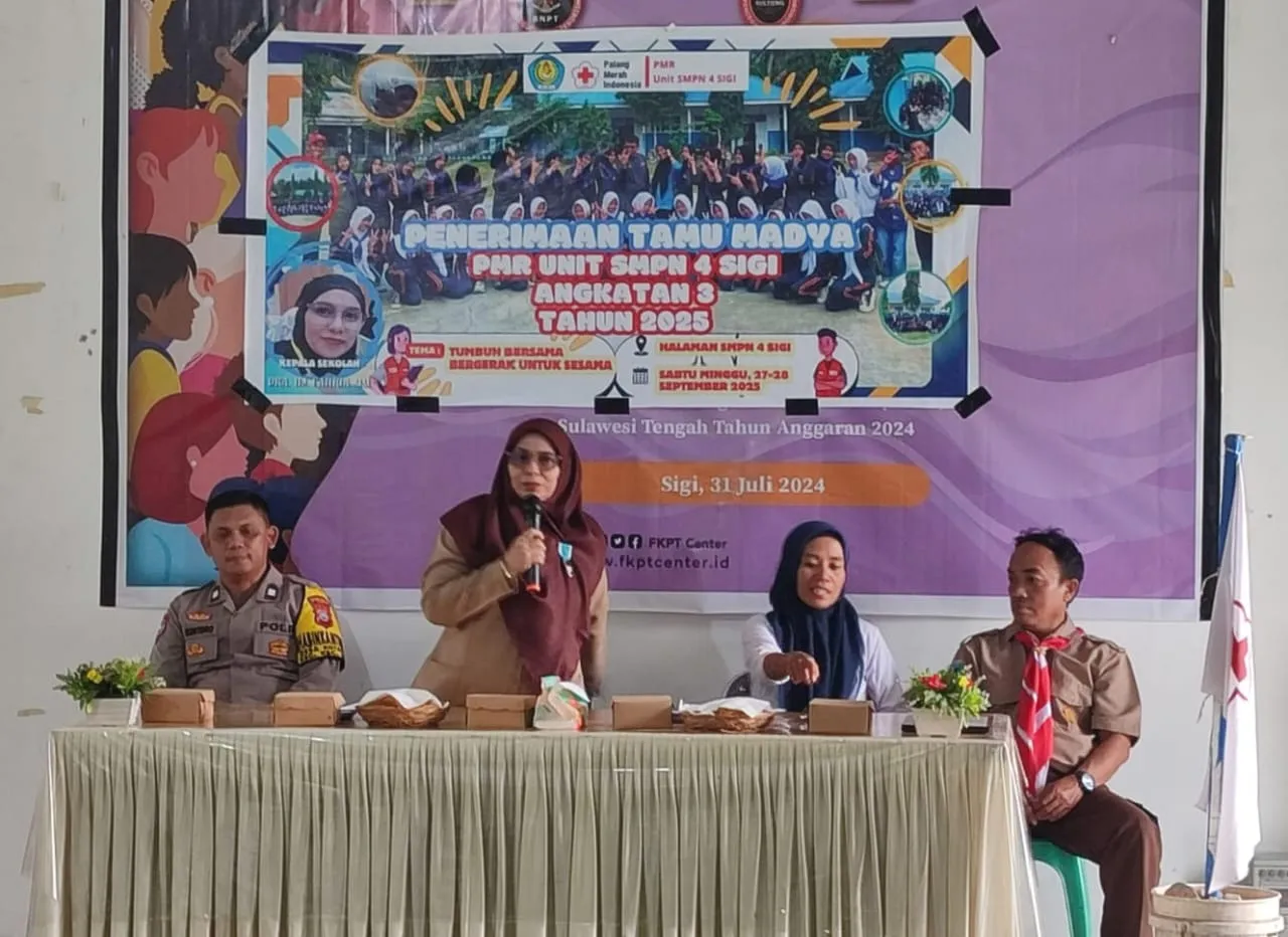 SMPN 4 Sigi Perkuat Karakter Siswa Lewat Kegiatan Pramuka dan PMR