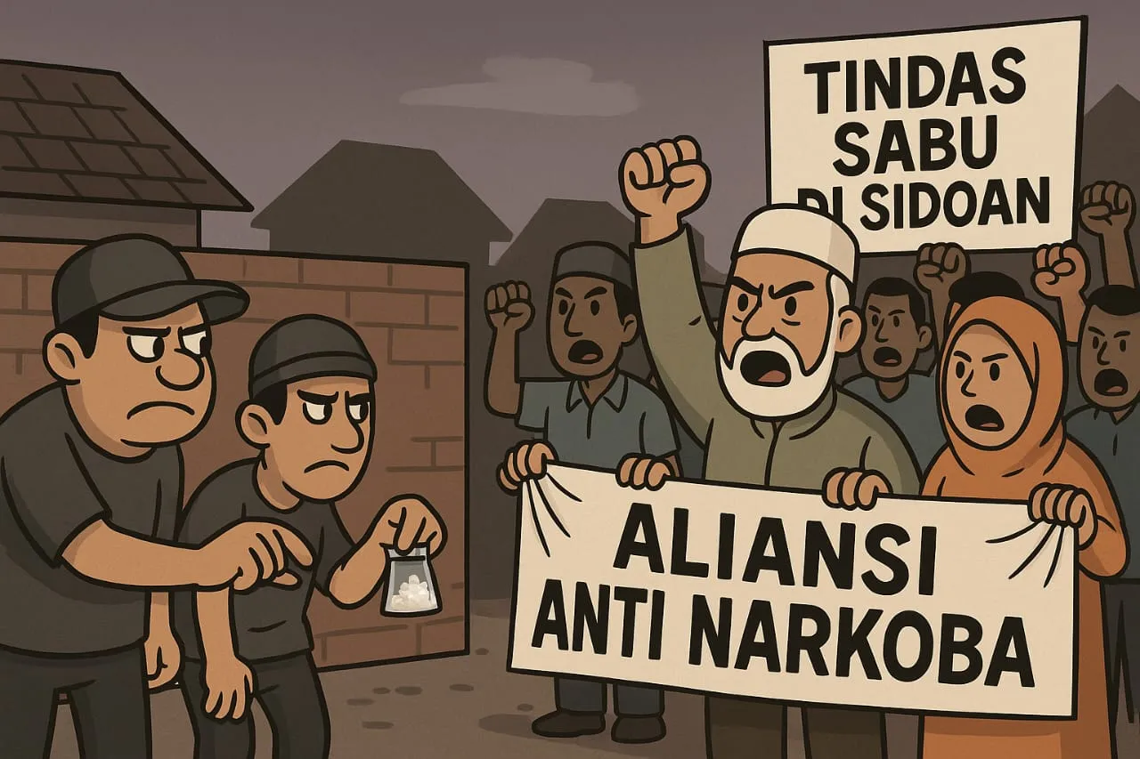 Peredaran Sabu Marak di Sidoan, MUI dan Warga Bentuk Aliansi Anti Narkoba