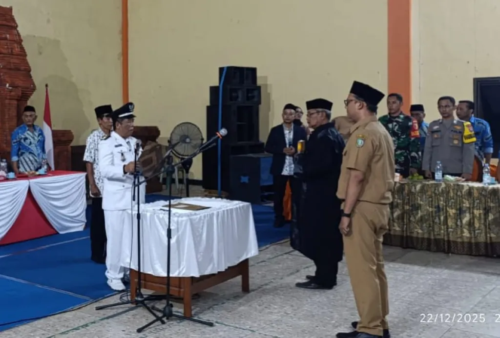 Mas Kukuh Resmi Dilantik Jadi Kasi Pemerintahan Desa Pulogedang