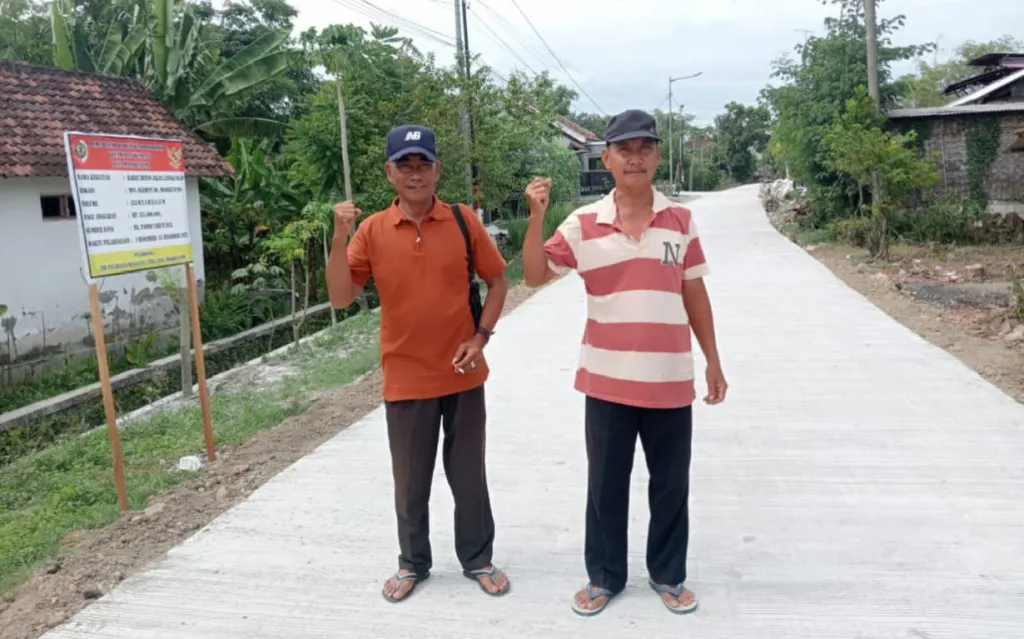 BK Pemkab Mojokerto Tuntas, Jalan Lingkungan Dusun Slempit Rampung 100%