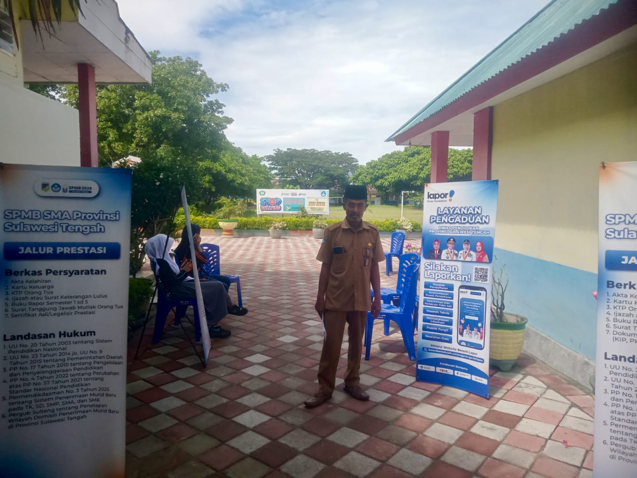 Suasana SPMB di SMA N 1 Sigi (foto : agus_beritaformat.com)