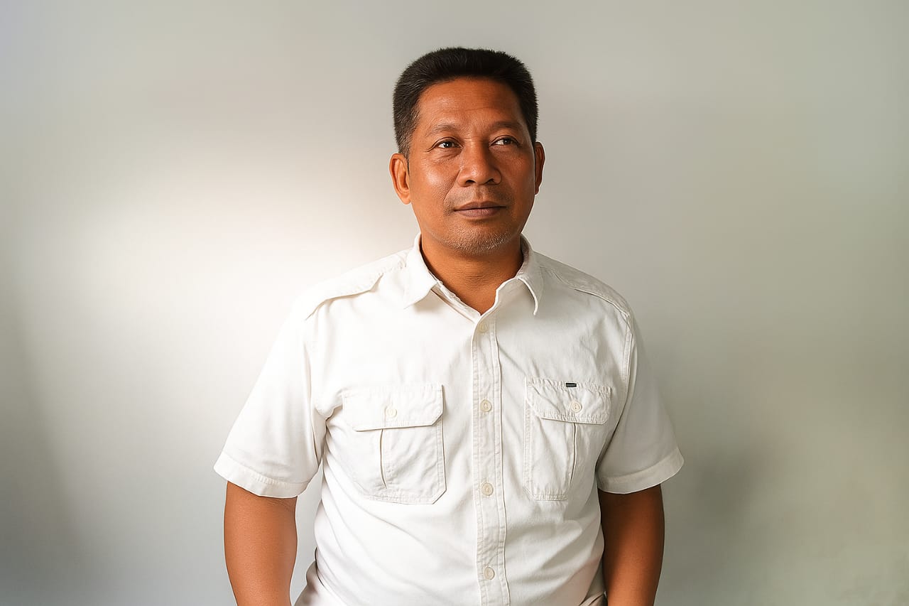 Kepala Bidang Pembinaan SMP Disdikbud Donggala, Iwan, saat dikomfirmasi awak media di kantornya (foto : agus/asri_beritaformat.com)