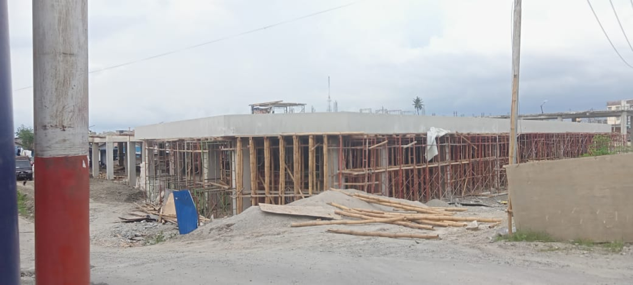 On progres pembangunan pengendali banjir Sungai Palu (foto : ashari_beritaformat.com)
