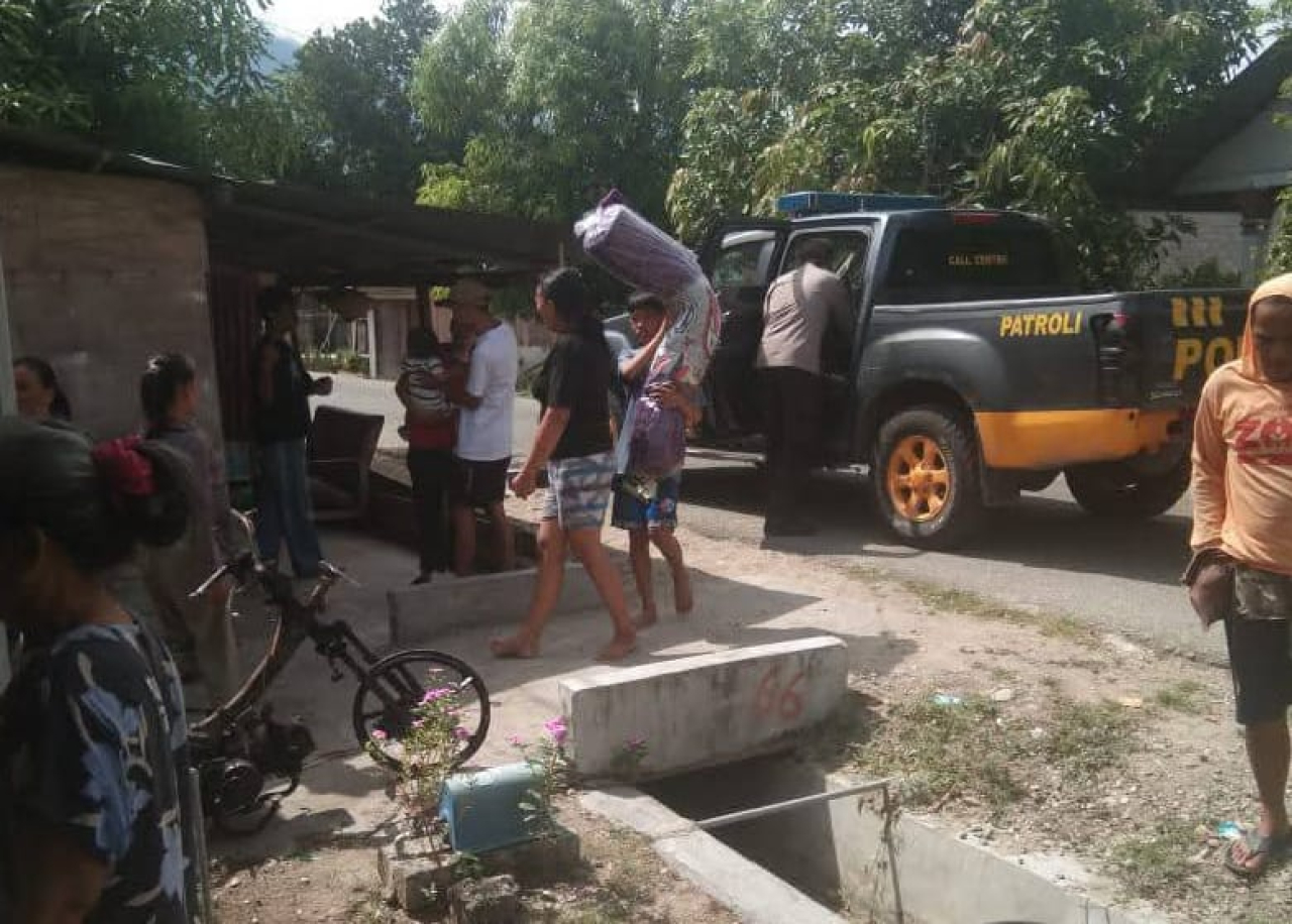Kondisi motor pedagang yang habis terbakar beberapa waktu lalu (foto : anjasman_beritaformat)