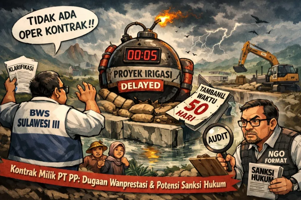 BWS Sulawesi III Bantah Isu “Oper Kontrak” Irigasi Mensung, Keterlambatan Proyek Jadi Bom Waktu