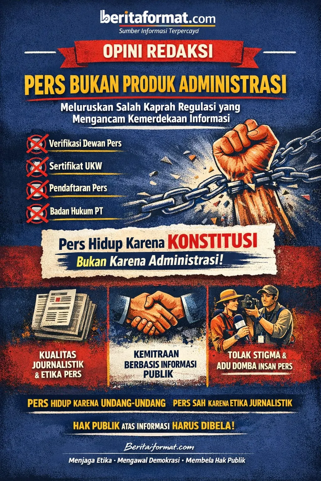 Pers Bukan Produk Administrasi: Meluruskan Salah Kaprah Regulasi yang Mengancam Kemerdekaan Informasi