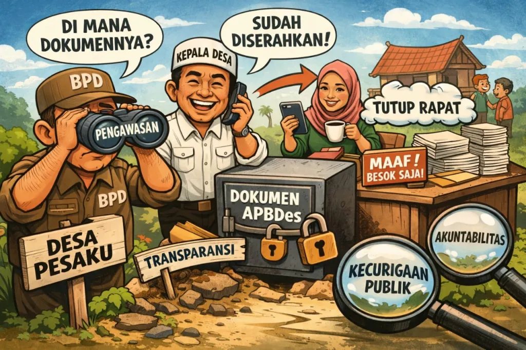 APBDes Diduga Ditahan, BPD Pesaku: Transparansi Desa Dipertanyakan