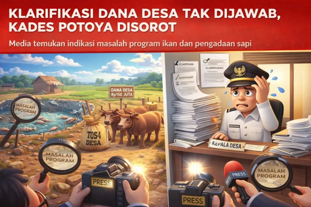 Klarifikasi Dana Desa Tak Dijawab, Kades Potoya Disorot