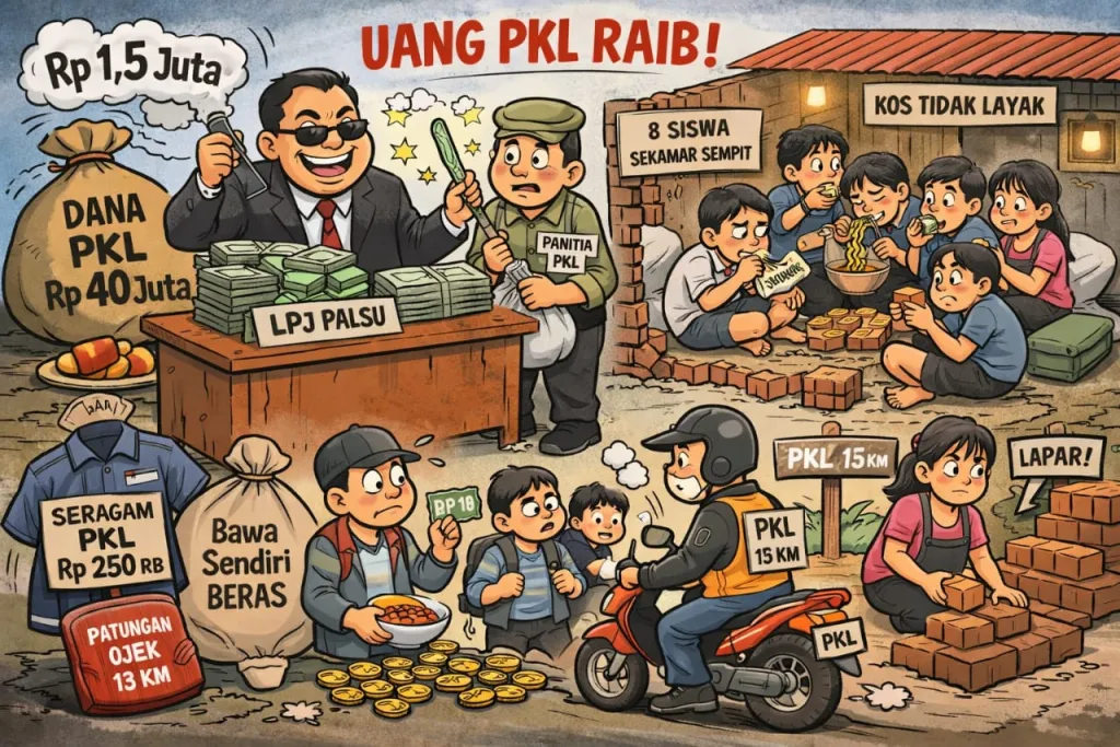 LPJ Jalan, Perut Kosong: Uang PKL Rp1,5 Juta per Siswa Diduga "Disulap" di SMK Siney