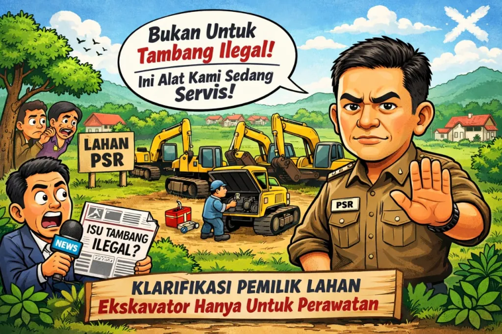 Klarifikasi Pemilik Lahan: Enam Ekskavator Bukan untuk Tambang Ilegal