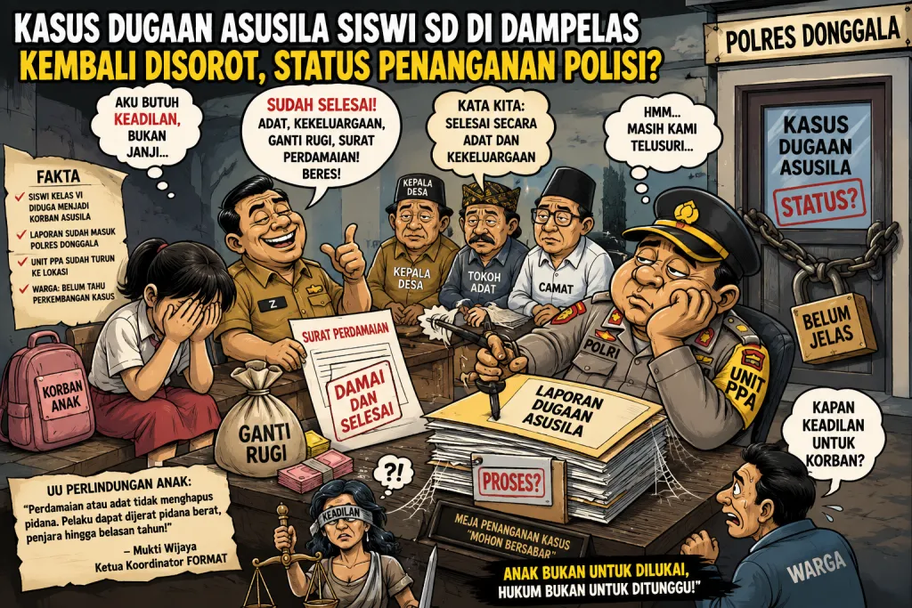 Kasus Dugaan Asusila Siswi SD di Dampelas Kembali Disorot, Status Penanganan Polisi?