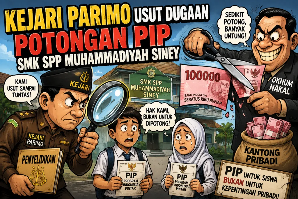 Kejari Parimo Usut Dugaan Potongan PIP SMK SPP Muhammadiyah Siney