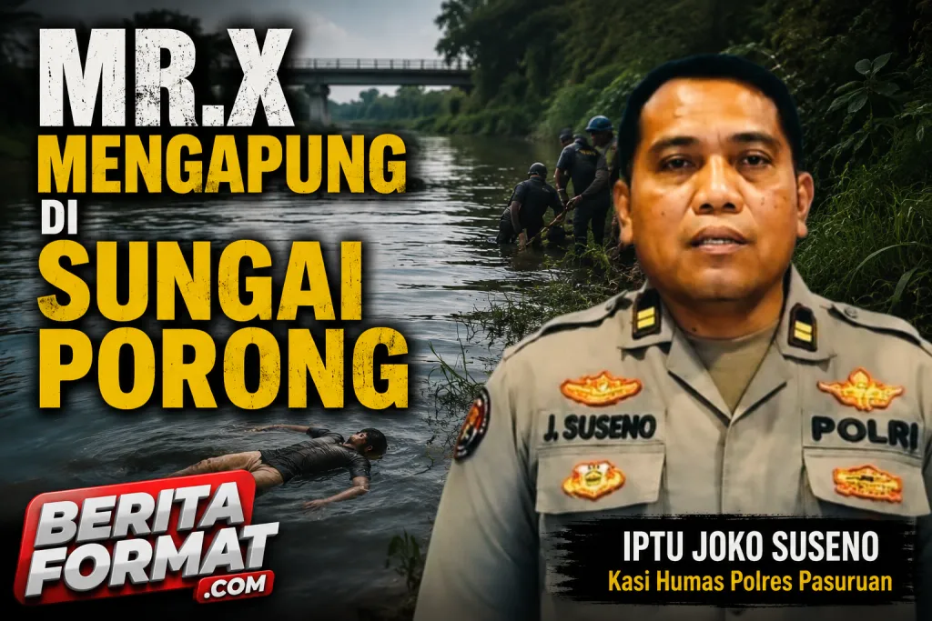 Mr. X Mengapung di Sungai Porong