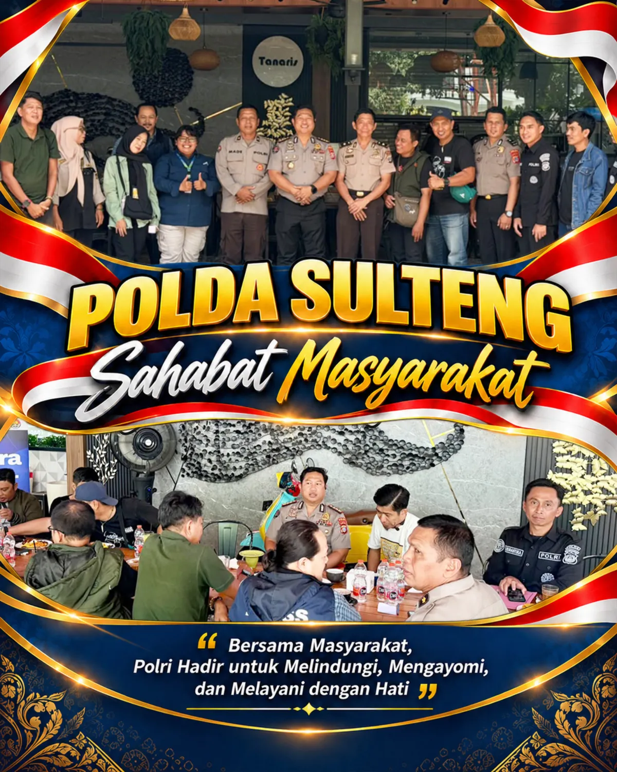 Kabid Humas Polda Sulteng, Kombes Pol Achmad Muhaimin, S.I.K., M.H., saat mengajak insan pers berdiskusi dan bersinergi perangi hoaxs (foto : asri_beritaformat)