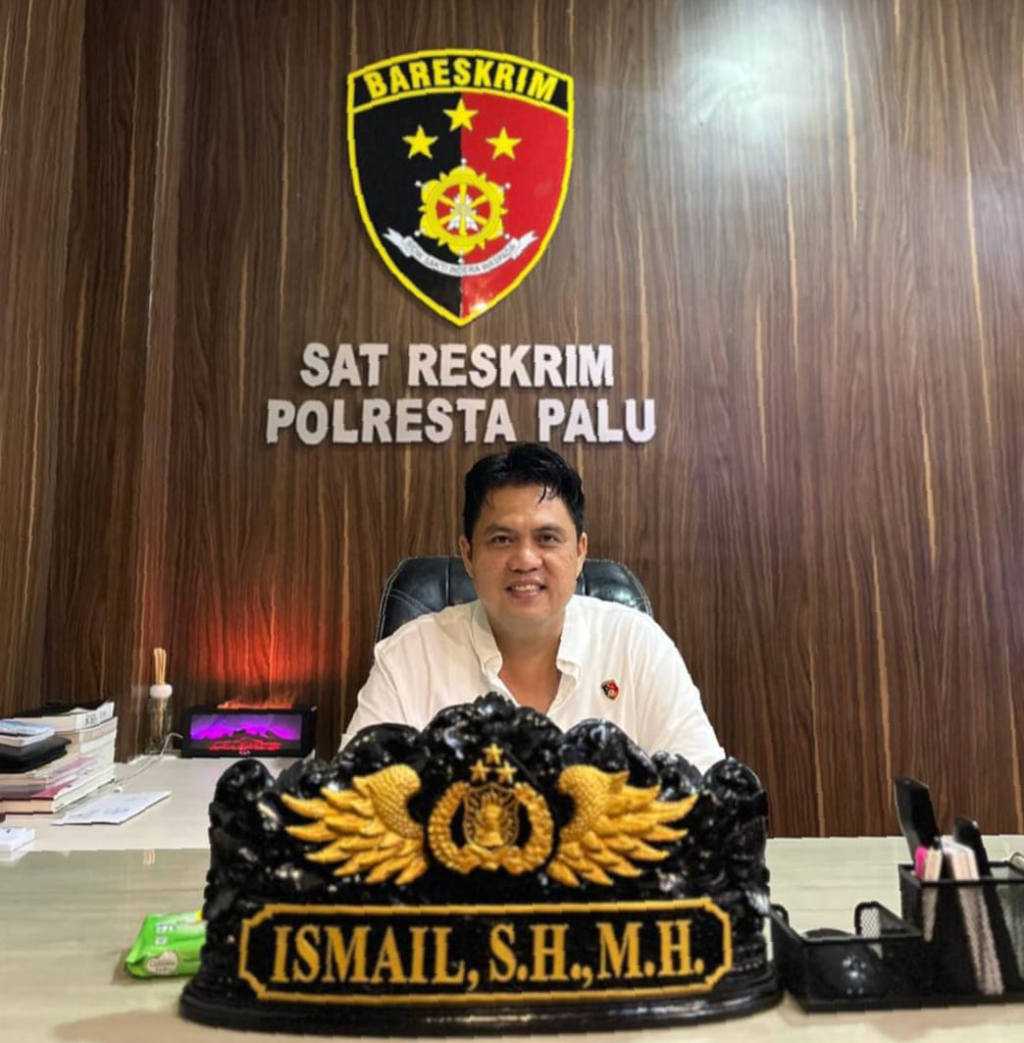 Kasat Reskrim Polresta Palu, AKP Ismail, S.H., M.H., saat memberikan keterangan pada awak media (foto : agus_beritaformat)