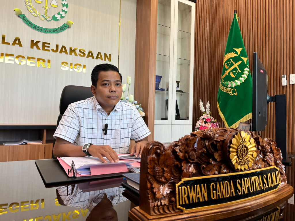 Kajari Sigi, Irwan Ganda Saputra (foto ; agus_beritaformat)