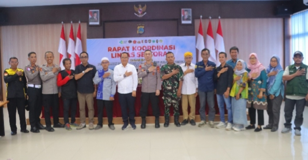 Polres Sigi laksanakan koordinasi lintas sektor, pastikan keamanan dan kelancaran acara skala nasional (foto : anjasman_beritaformat)