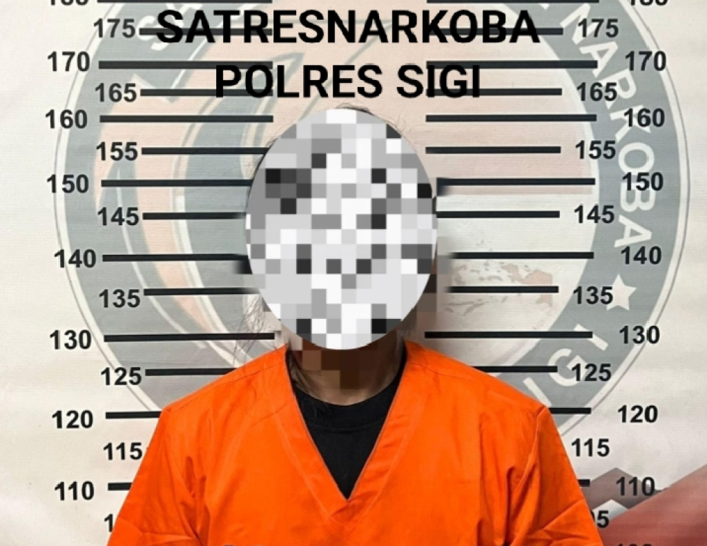 Tersangka diamankan di Polres Sigi (foto : anjasman_beritaformat)