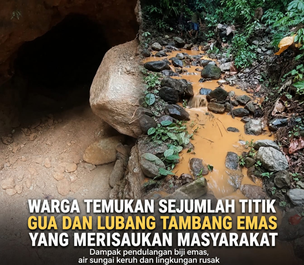Hasil penelusuran warga di lokasi yang diduga biasa dilakukan aktivitas penambangan emas (foto : umpe/asri_beritaformat)