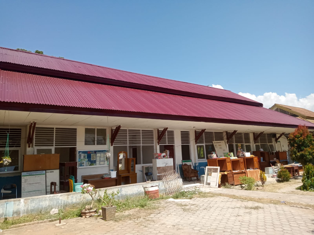 Progres revitalisasi SMPN 13 Sigi (foto : Agus_beritaformat)