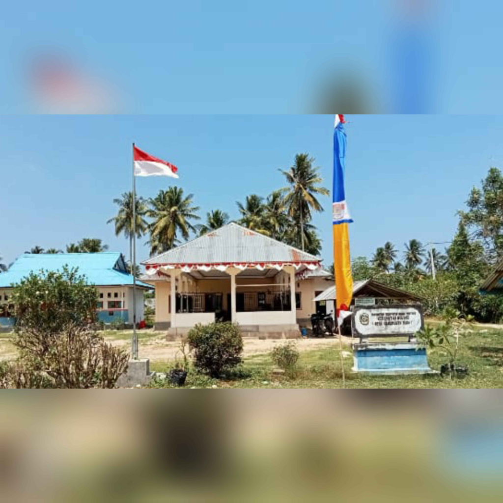 Semarak : wajah kantor Desa Beringin Jaya sambut HUT RI ke-81 (foto : asri_beritaformat)