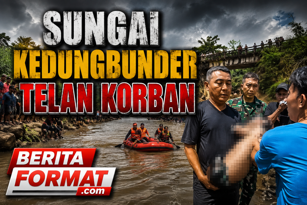 Korban berhasil dievakuasi dalam kondisi tak bernyawa (foto : clara_beritaformat)