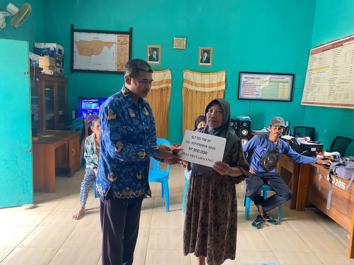 BLT Dana Desa Sritabaang Disalurkan, Empat KPM Terima Rp900 Ribu